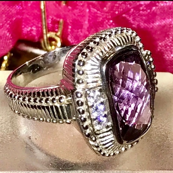 💜JUDITH RIPKA AMETHYST RING💜 - Picture 7 of 8
